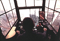 Figure 4: Crane operator stays in position at all times while load is suspended