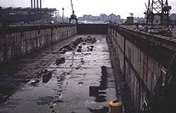Figure 1: Empty graving dock.