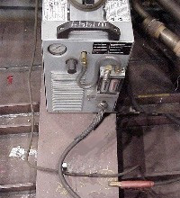 Figure 5: Grounded/bonded welding machine