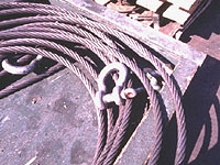 Figure 3: Wire sling and shackle