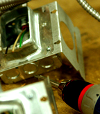 Unassembled parts and tool