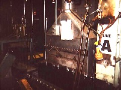 Manual post burning station