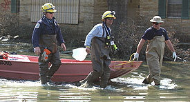 Photo courtesy of FEMA. <br />This picture shows actual disaster site work conditions and may not illustrate proper safety and health procedures.
