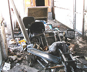 Photo courtesy of OSHA. This picture shows actual disaster site work conditions and may not illustrate proper safety and health procedures.