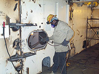 Figure 4: Removal of torches and hoses