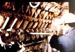 Fig. 2. Manual tuyere punching