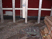 Figure 21: Open manway covered with grate and cover