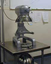 Commercial mixer with guards