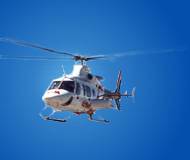 Helicopter flying