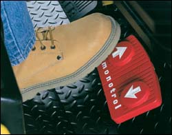 Figure 10. Using pedal to shift from reverse to forward.