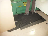 Figure 49. Anti-fatigue mat can be placed around machines to reduce the stress of standing for long periods of time.