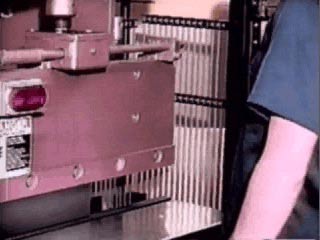 Interruption of light curtain on the downstroke