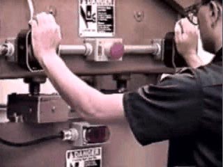 Press operation using two-hand controls