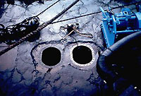 Figure 12: Two access holes for equipment or access