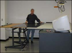 Figure 11. An adjustable table used to transport plates.