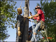Overhead rescue training