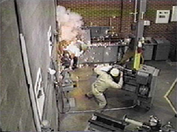 Arc flash exposure: Courtesy of the Center to Protect Workers' Right