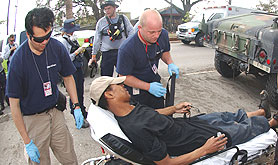Photo courtesy of FEMA. This picture shows actual disaster site work conditions and may not illustrate proper safety and health procedures.