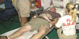 Photo courtesy of FEMA. This picture shows actual disaster site work conditions and may not illustrate proper safety and health procedures.