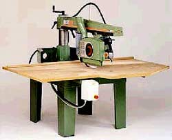 Guarded radial saw