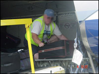 Figure 4. Vertical position of beltloader when unloading the cargo bin.