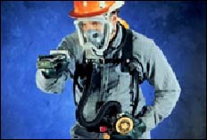 Full-facepiece self-contained breathing apparatus (SCBA)