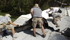 Photo courtesy of FEMA.  This picture shows actual disaster site work conditions and may not illustrate proper safety and health procedures.