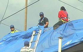 Photo courtesy of FEMA.  This picture shows actual disaster site work conditions and may not illustrate proper safety and health procedures.