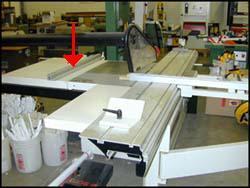 Table saw with rip fence