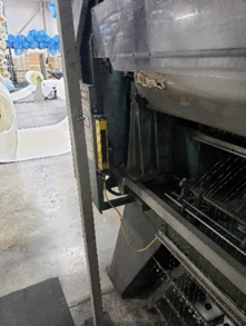 Light curtain installed in an industrial sewing machine.