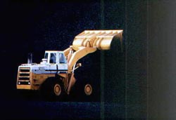 Fig.2. Enclosed cab front end loader with filtered air system
