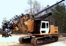 Cab side of stroke delimber.