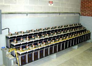 Figure 1. Backup batteries in the control house