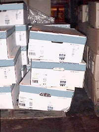 Figure 5: Crushed, unstable boxes.