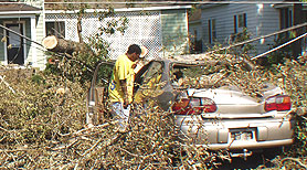 Photo courtesy of FEMA.  This picture shows actual disaster site work conditions and may not illustrate proper safety and health procedures.