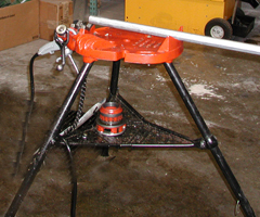 Figure 7 Vice mounted on a three-legged stand.