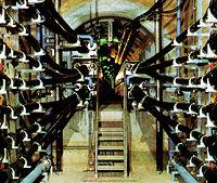 Figure 13. Transmission lines are installed in a tunnel, which enables many circuits in a limited area.