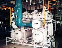 Figure 17. Heat is generated when electricity flows through cables, limiting the power transmission capacity in tunnels. To increase the capacity, a tunnel cooling system can be installed. The system above circulates cold water through the tunnels.