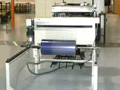 Close-up image of the unwind stand.