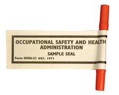 Figure E-2. Incorrectly sealed charcoal tube. End caps can be removed allowing sample integrity to be jeopardized without disturbing the seal