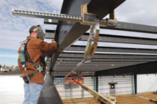 I-beam clamp and structural steel (vertical or horizontal beams)