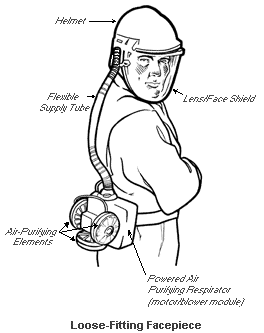 FIGURE VIII:2-1. LOOSE-FITTING RESPIRATORS