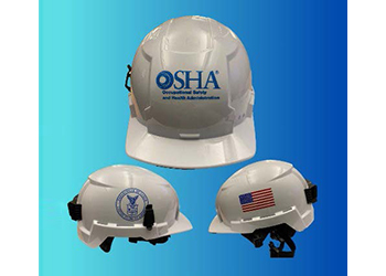 Múltiples ángulos de un casco de seguridad