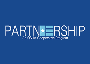 Partnering to Protect Workers: OSHA Partnership logo