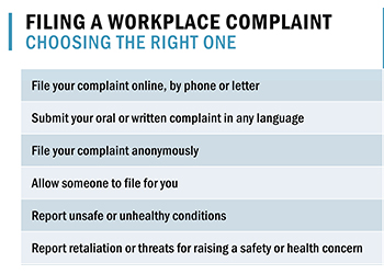 Filing a workplace complaint