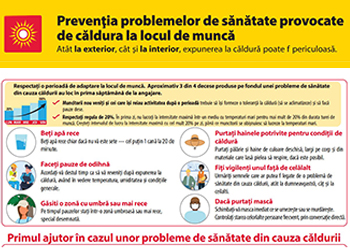 Preventia problemelor de sănătate provocate de căldură la locul de muncă