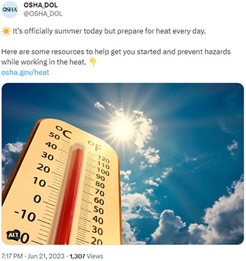 Thermometer showing an increase in temperature with the sun shining.