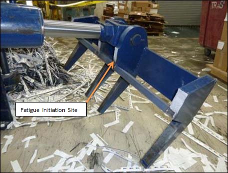 Figure 2 - Failed Discharge-Door Locking Mechanism